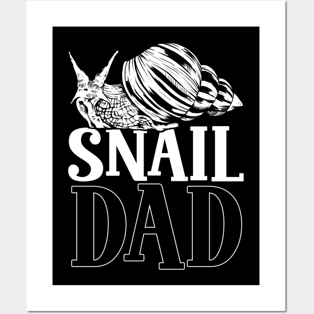 Snail lover - Snail Dad Wall Art by Modern Medieval Design